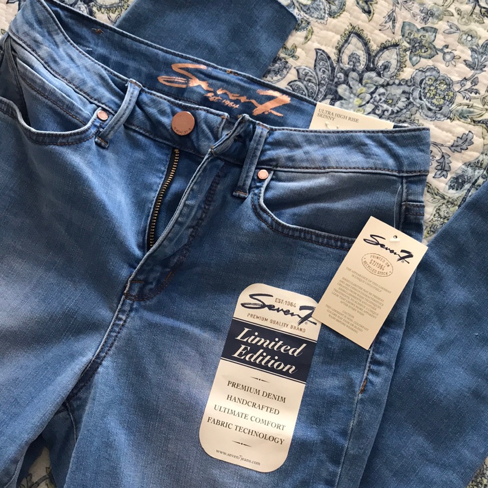 NWT Seven7 Jeans Ultra High Rise Skinny Sz 6